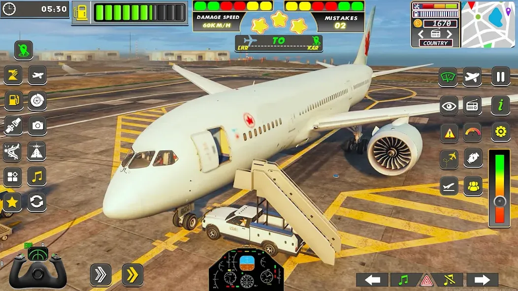 Real Flight Sim Airplane Games (Реал Флайт Сим Авиасимуляторы игры на самолеты)  [МОД Много монет] Screenshot 3