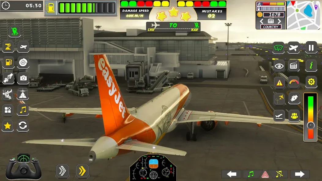 Real Flight Sim Airplane Games (Реал Флайт Сим Авиасимуляторы игры на самолеты)  [МОД Много монет] Screenshot 4