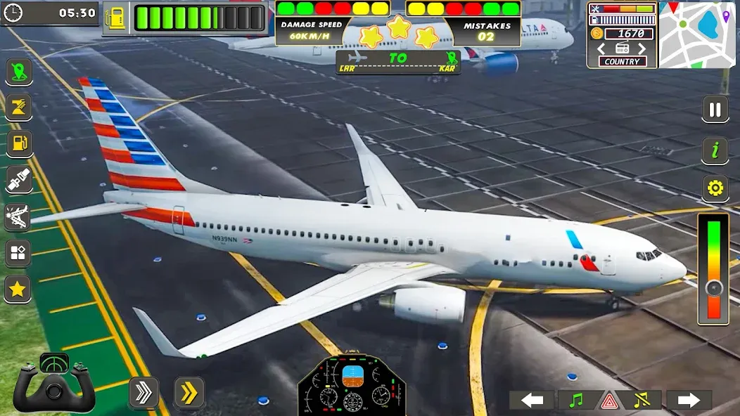 Real Flight Sim Airplane Games (Реал Флайт Сим Авиасимуляторы игры на самолеты)  [МОД Много монет] Screenshot 5