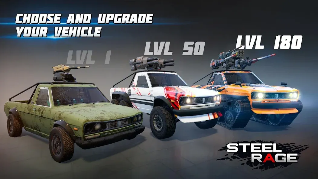 Steel Rage: Mech Cars PvP War (Стил Рейдж)  [МОД Menu] Screenshot 4