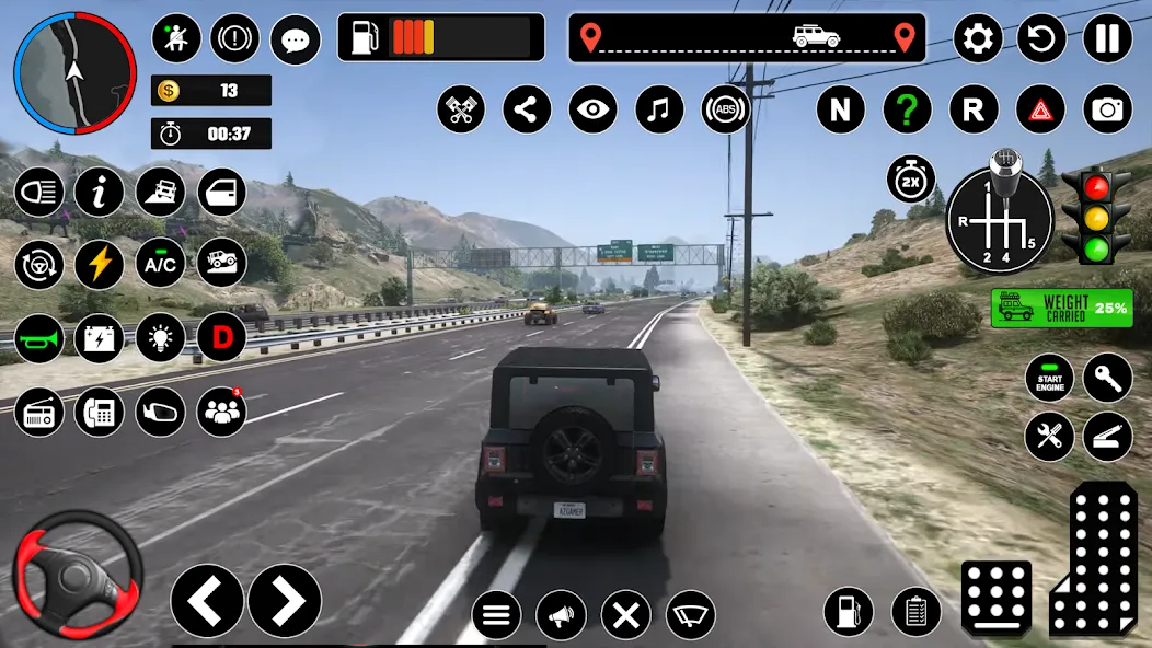 Offroad Jeep Driving & Parking  [МОД Много денег] Screenshot 1