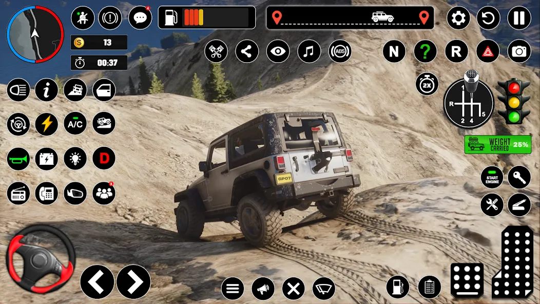 Offroad Jeep Driving & Parking  [МОД Много денег] Screenshot 4