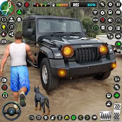 Скачать взломанную Jeep Driving Simulator offRoad (Джип Драйвинг Симулятор вне дороги)  [МОД Меню] - последняя версия apk на Андроид