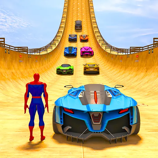 Superhero Car: Mega Ramp Games (Рамп Кар Гейм)  [МОД Unlocked] Screenshot 2