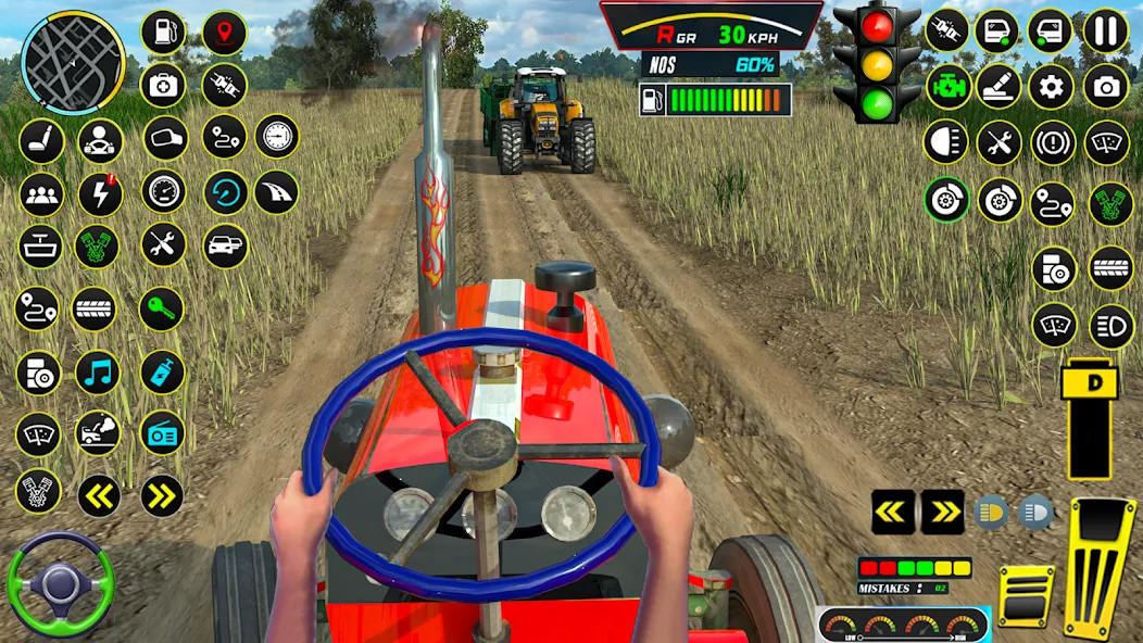 Farming Tractor Game Simulator (Фарминг Трактор Игра Симулятор)  [МОД Unlocked] Screenshot 1