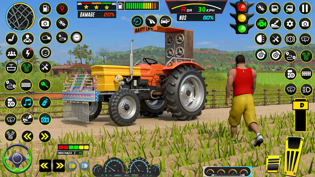 Farming Tractor Game Simulator (Фарминг Трактор Игра Симулятор)  [МОД Unlocked] Screenshot 2