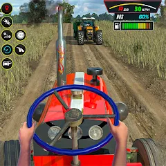 Взлом Farming Tractor Game Simulator (Фарминг Трактор Игра Симулятор)  [МОД Unlocked] - стабильная версия apk на Андроид