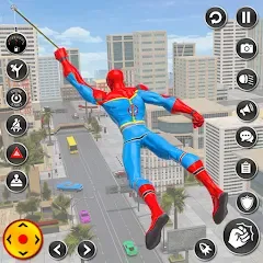 Скачать взломанную Spider Rope Hero Spider Games  [МОД Меню] - последняя версия apk на Андроид