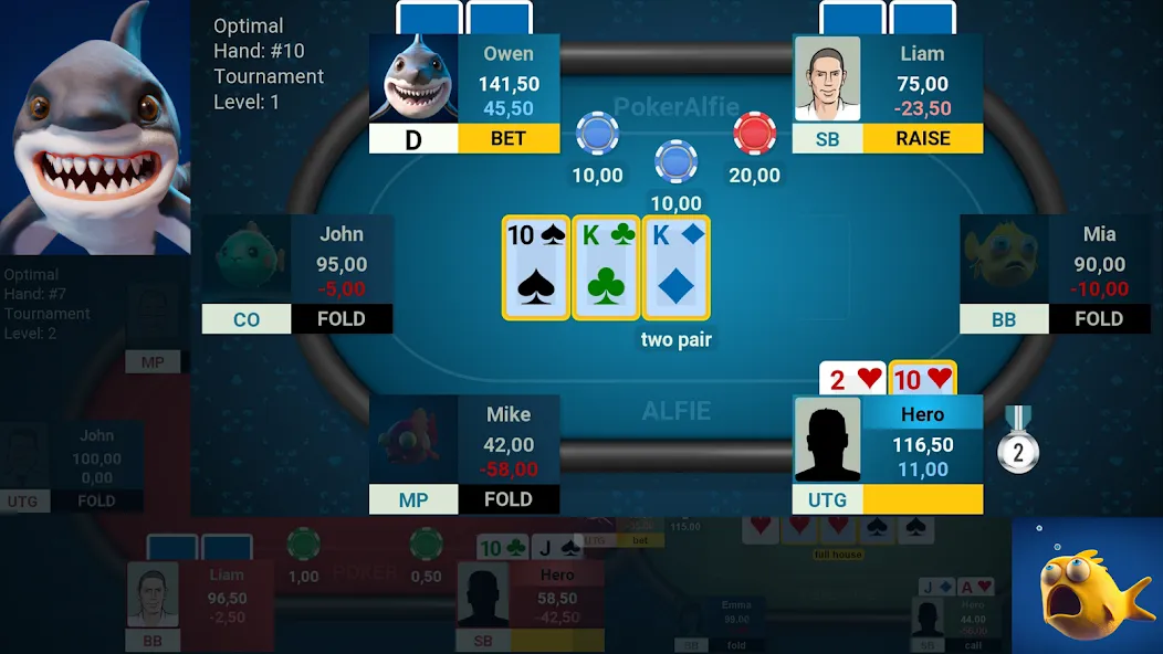 Offline Poker AI - PokerAlfie (Оффлайн Покер ИИ)  [МОД Меню] Screenshot 1