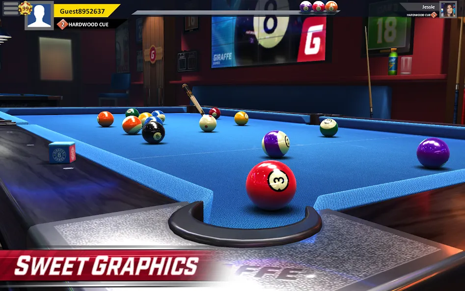 Pool Stars - 3D Online Multipl (Пул Старс)  [МОД Unlimited Money] Screenshot 1