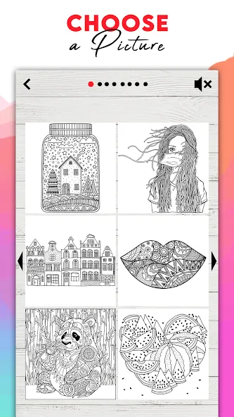 Coloring for adults offline  [МОД Много денег] Screenshot 5