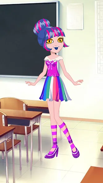 Pony College Student Dress Up (Пони Студент Колледжа Одеваются)  [МОД Много денег] Screenshot 3