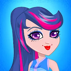 Скачать взломанную Pony College Student Dress Up (Пони Студент Колледжа Одеваются)  [МОД Много денег] - последняя версия apk на Андроид