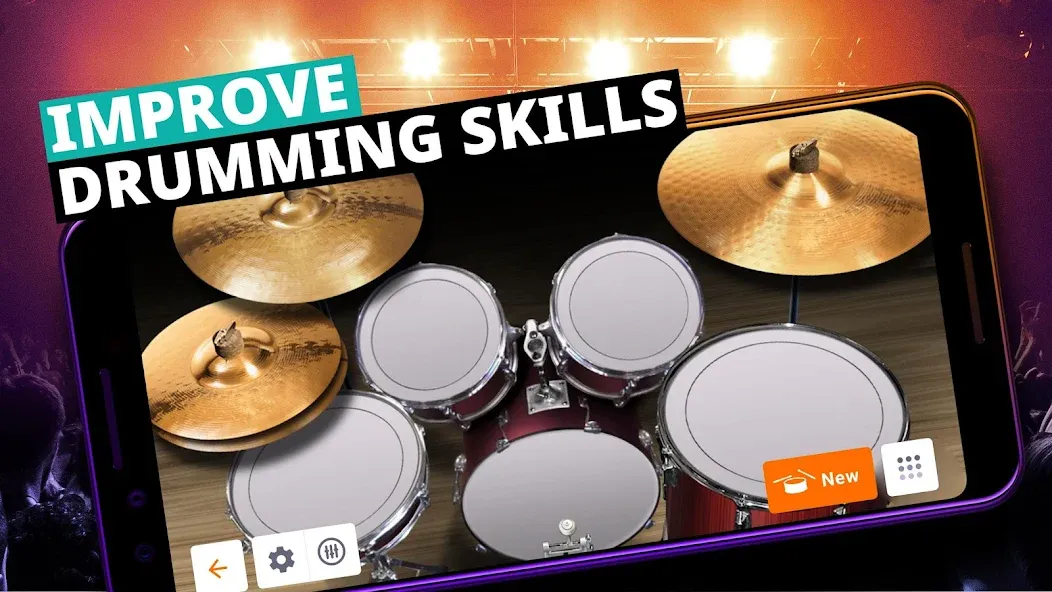 Drum Kit Music Games Simulator  [МОД Unlimited Money] Screenshot 3