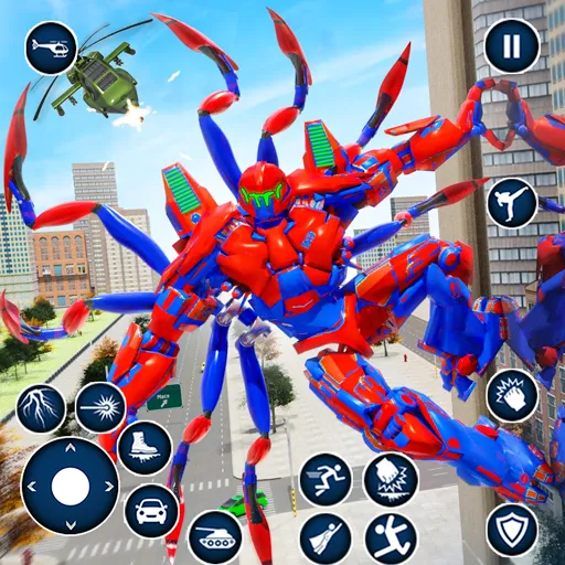 Spider Robot: Robot Car Games (Спайдер Робот)  [МОД Много монет] Screenshot 1