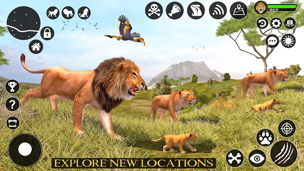 Ultimate Lion Simulator Game (Лайон Симулятор)  [МОД Unlimited Money] Screenshot 5