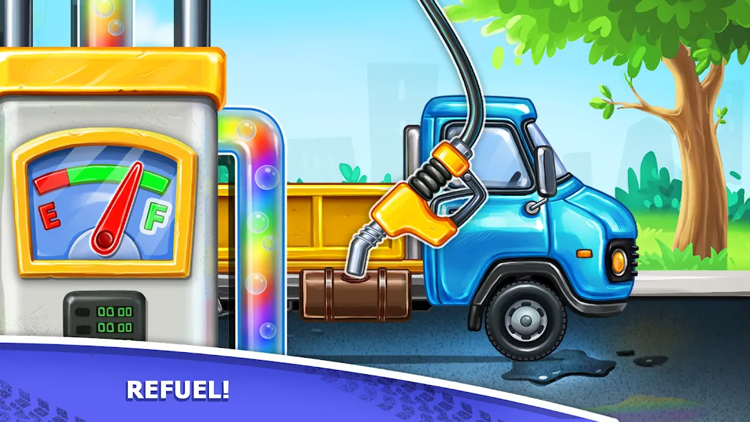 Kids truck games Build a house  [МОД Бесконечные монеты] Screenshot 3