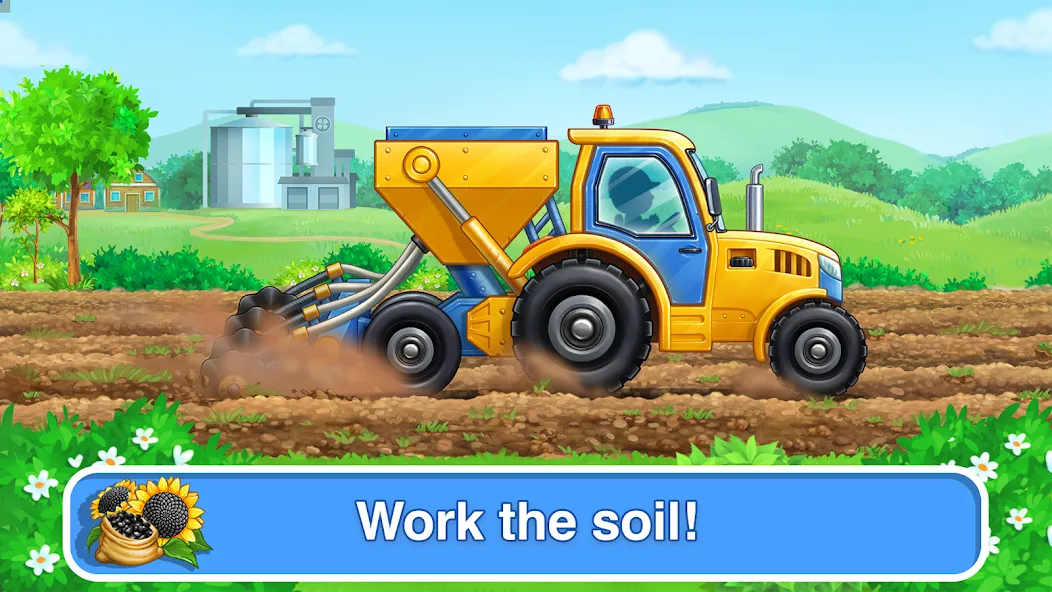 Tractor, car: kids farm games  [МОД Mega Pack] Screenshot 2