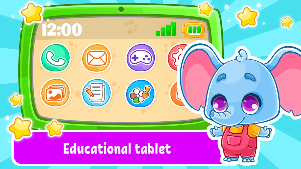 Babyphone & tablet: baby games  [МОД Все открыто] Screenshot 1