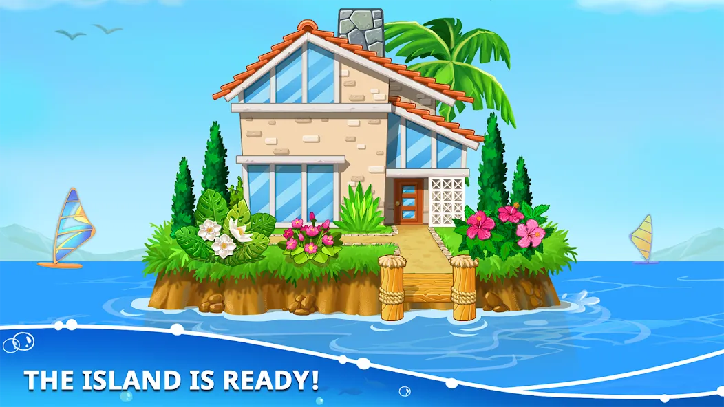 Island building! Build a house  [МОД Много монет] Screenshot 5