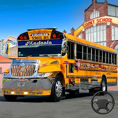 Скачать взломанную School Bus Transport Simulator (Школьный Автобусный Транспортный Симулятор)  [МОД Menu] - стабильная версия apk на Андроид