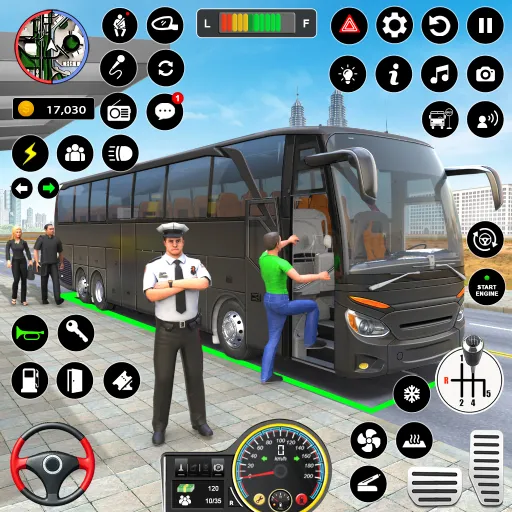 Bus Simulator - Driving Games  [МОД Unlimited Money] Screenshot 1