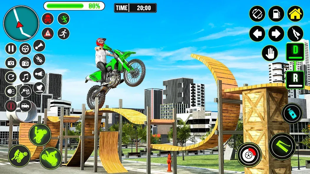 GT Bike Racing Game Moto Stunt (ДжиТи Байк Рейсинг Гейм Мото Стант)  [МОД Много монет] Screenshot 1