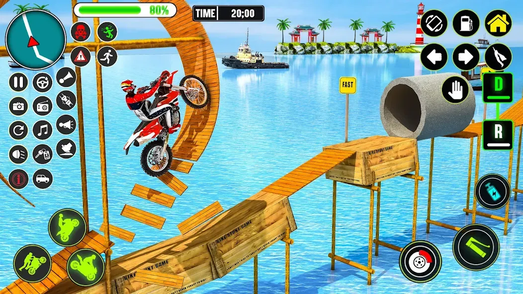 GT Bike Racing Game Moto Stunt (ДжиТи Байк Рейсинг Гейм Мото Стант)  [МОД Много монет] Screenshot 2