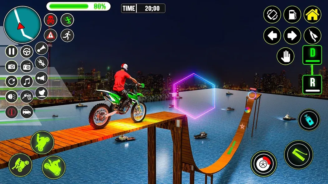 GT Bike Racing Game Moto Stunt (ДжиТи Байк Рейсинг Гейм Мото Стант)  [МОД Много монет] Screenshot 4