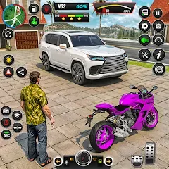 Взломанная GT Bike Racing Game Moto Stunt (ДжиТи Байк Рейсинг Гейм Мото Стант)  [МОД Много монет] - стабильная версия apk на Андроид