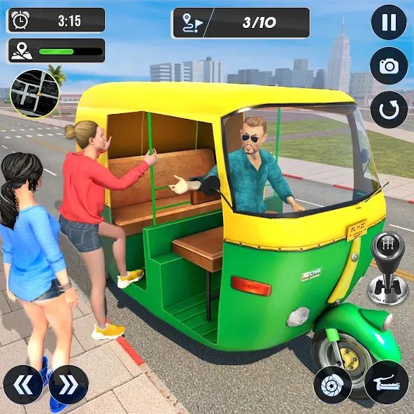 Tuk Tuk Auto Driving Games 3D  [МОД Menu] Screenshot 1