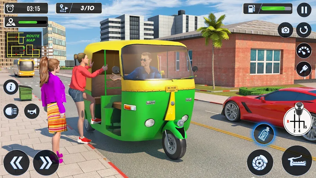 Tuk Tuk Auto Driving Games 3D  [МОД Menu] Screenshot 4