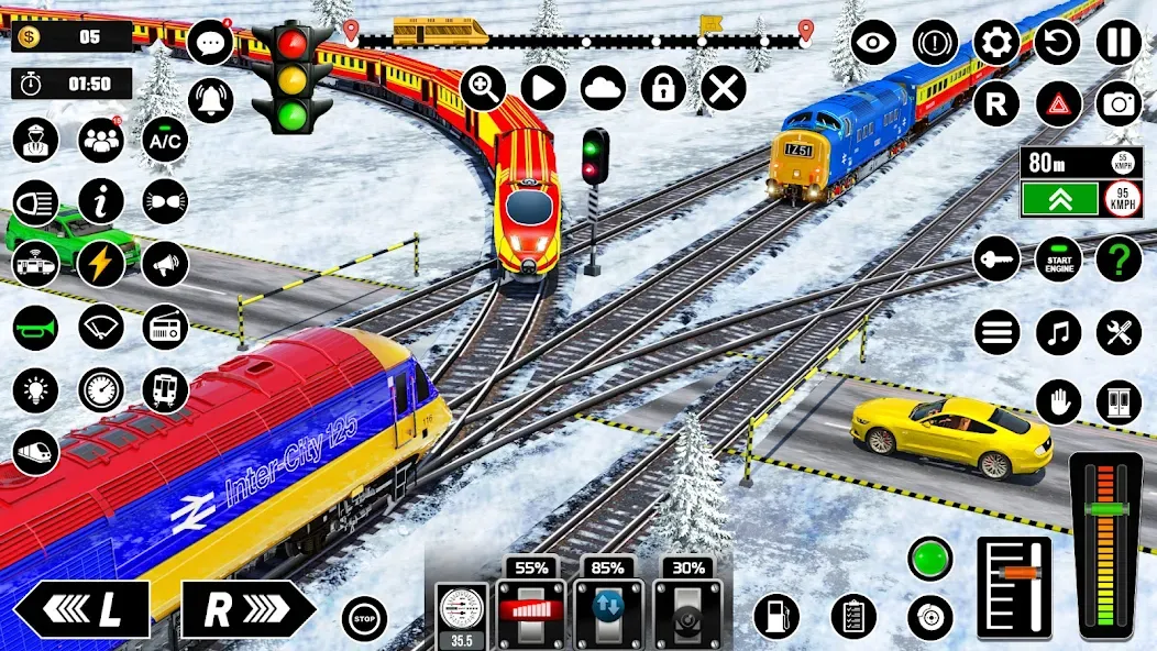 Railway Train Simulator Games  [МОД Unlocked] Screenshot 3