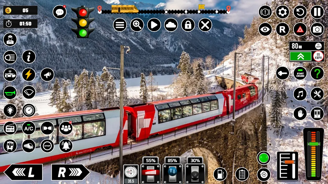 Railway Train Simulator Games  [МОД Unlocked] Screenshot 5