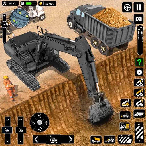 Snow Offroad Construction Game  [МОД Много денег] Screenshot 1