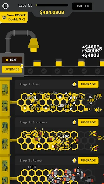 Idle Bee Factory Tycoon  [МОД Menu] Screenshot 3