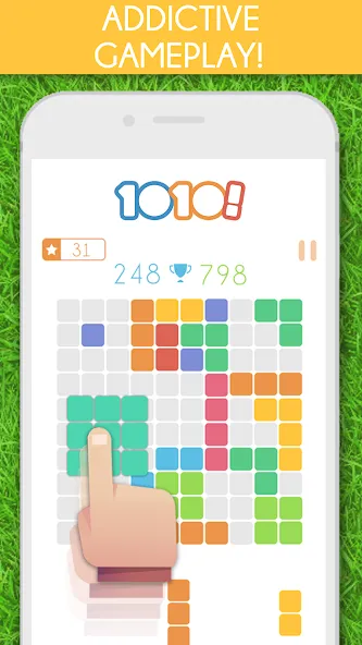 1010! Block Puzzle Game  [МОД Много монет] Screenshot 1