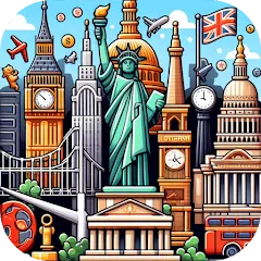 Скачать взлом Capitals of the World - Quiz 1  [МОД Бесконечные монеты] - стабильная версия apk на Андроид