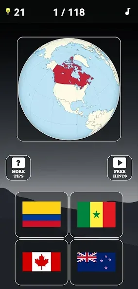 Guess the World Map Quiz  [МОД Бесконечные деньги] Screenshot 2