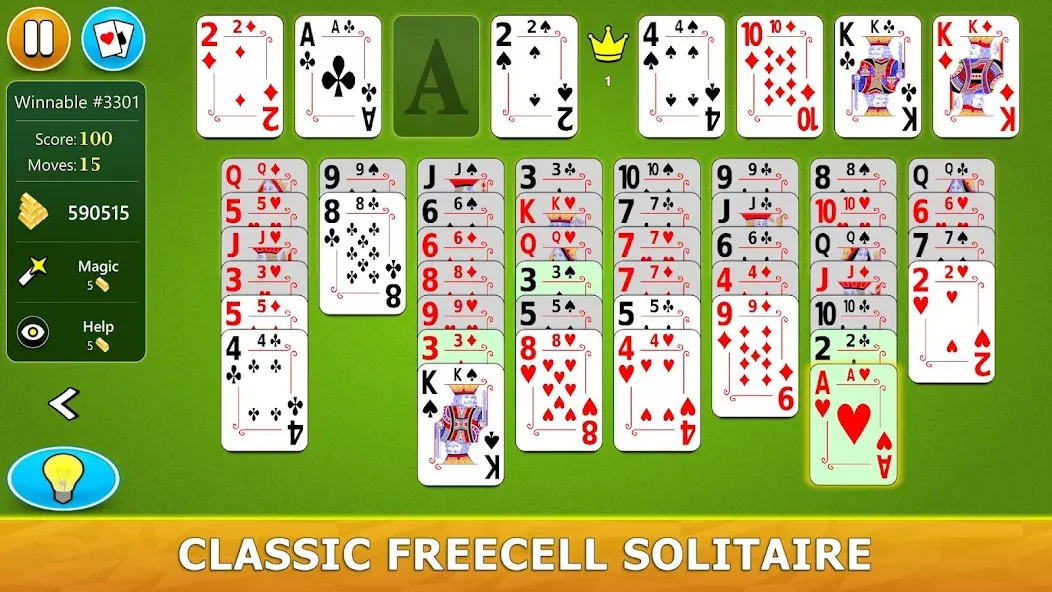 FreeCell Solitaire - Card Game  [МОД Mega Pack] Screenshot 1