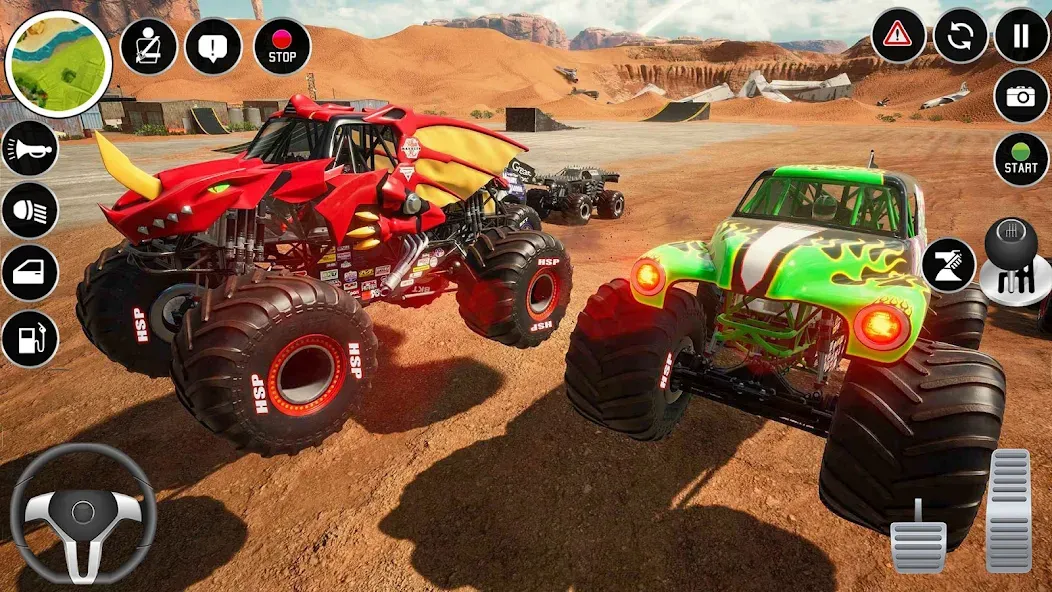 Extreme Monster Truck Game 3D (Монстр Трак Экстремальные Игры)  [МОД Бесконечные монеты] Screenshot 3