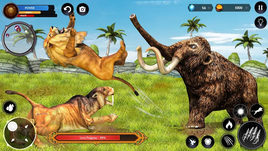 Lion Simulator Wild Lion Games  [МОД Mega Pack] Screenshot 5