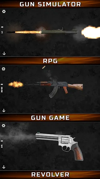 Gun Simulator : Tough Guns  [МОД Бесконечные монеты] Screenshot 2