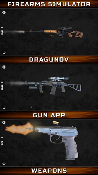 Gun Simulator : Tough Guns  [МОД Бесконечные монеты] Screenshot 4