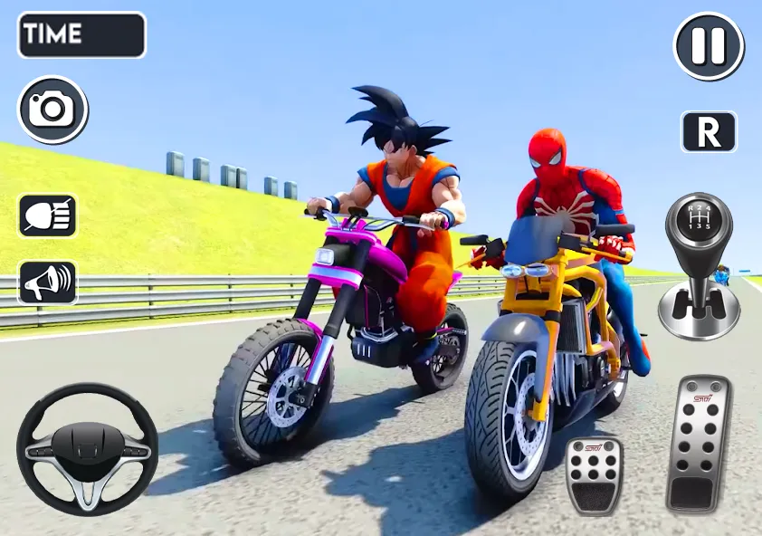 Spider Bike Stunt 3D Mega Ramp  [МОД Unlimited Money] Screenshot 3