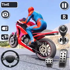 Взломанная Spider Bike Stunt 3D Mega Ramp  [МОД Unlimited Money] - полная версия apk на Андроид