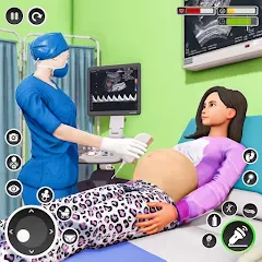 Взломанная Pregnant Mom Simulator Games  [МОД Много денег] - полная версия apk на Андроид