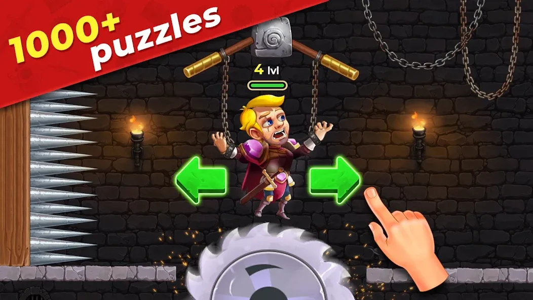 Mr. Knight: Pin Puzzles  [МОД Unlocked] Screenshot 1