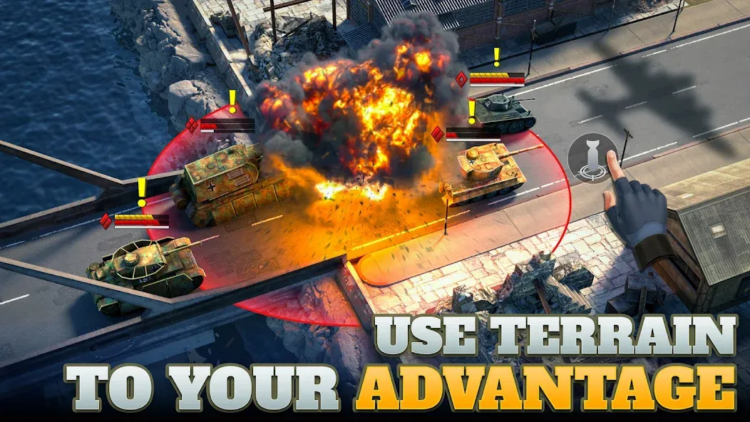 Tanks Charge: Online PvP Arena (Танковая атака)  [МОД Menu] Screenshot 2