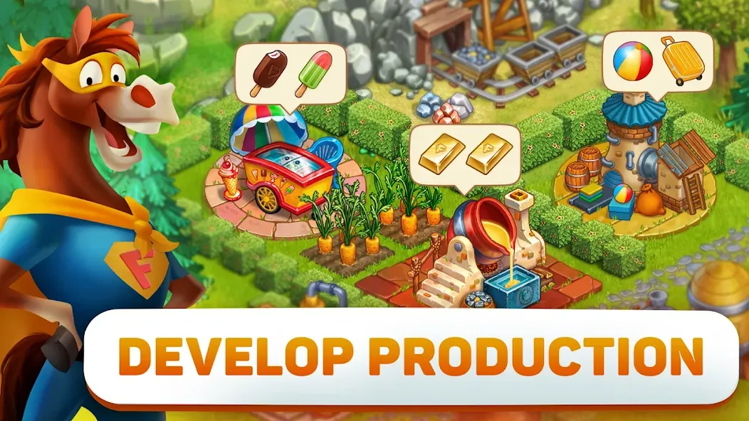 Superfarmers: Superhero Farm  [МОД Много монет] Screenshot 4